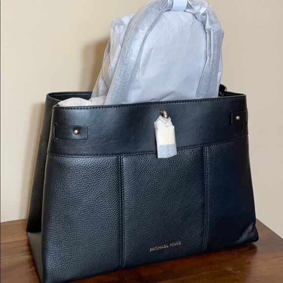 Michael Kors Gramercy Large Pebble Leather Satchel - Picture 4 of 7